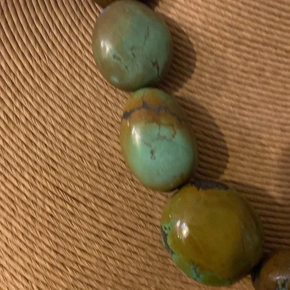 Green and Brown Varasite Beads Necklace